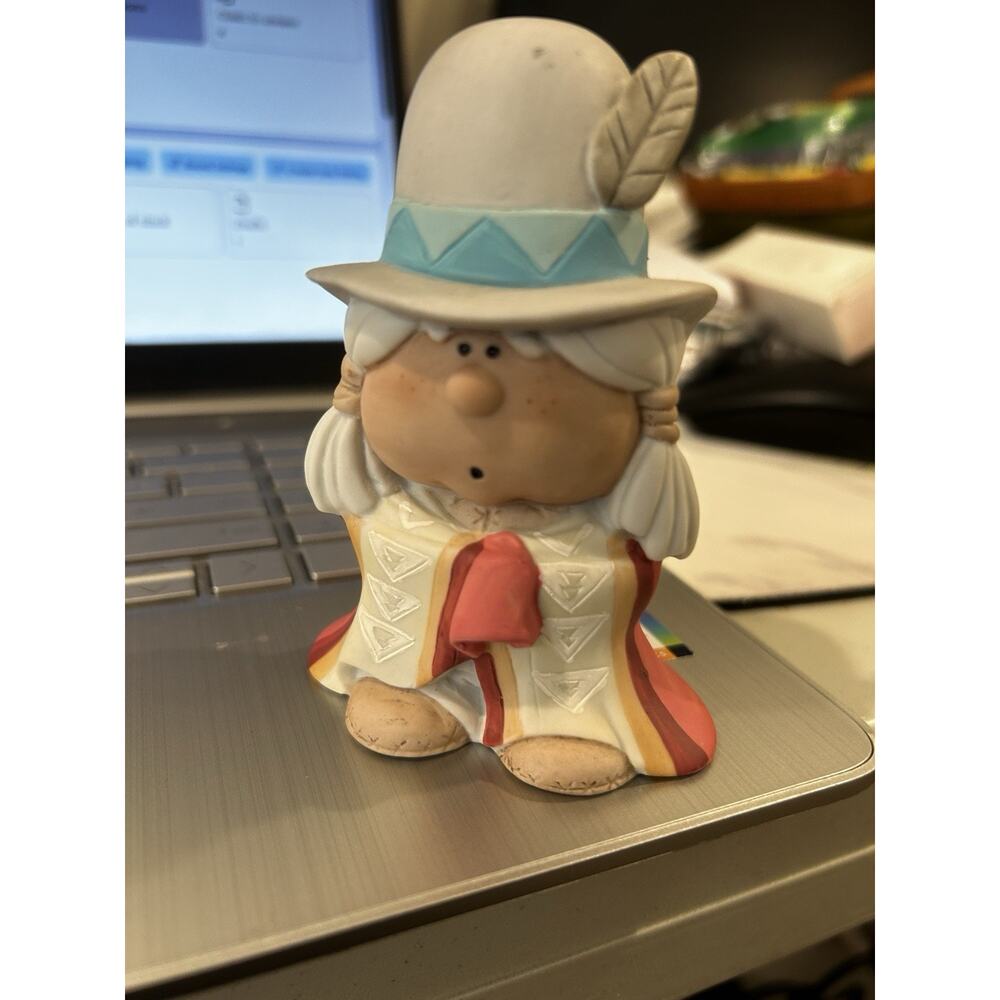 Bumpkins Native American Indian Chief Figurine Fabrizio George 4”H